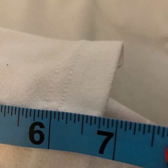 Bundle of 2 Large White Shorts PolyCotton Nautical Elastic Waist Wide 7" inseam - Picture 10 of 13